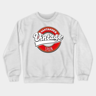 Santander Spain vintage logo Crewneck Sweatshirt